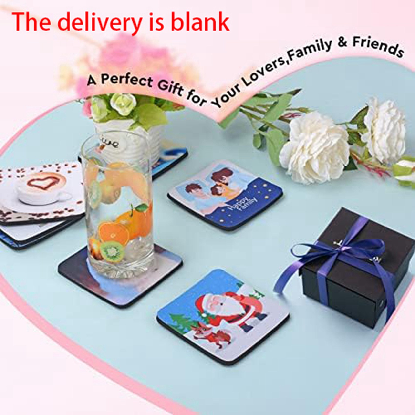 F-F 40PCS Porta-copos Quadrado - Coaster Sublimation Blank avaliação e preço