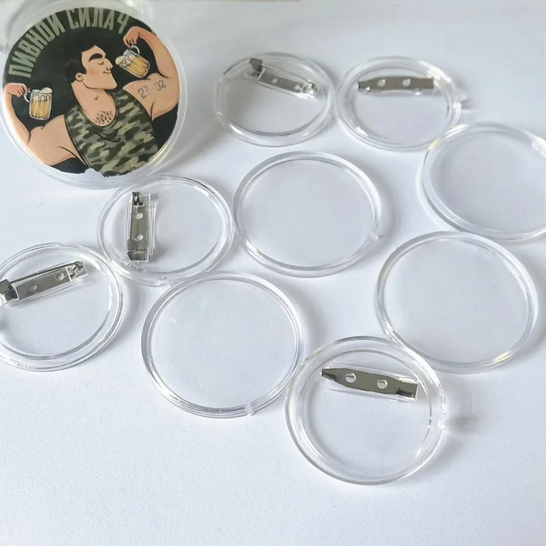 Bases de Acrílico Transparente - Button Badge Blank avaliação e preço