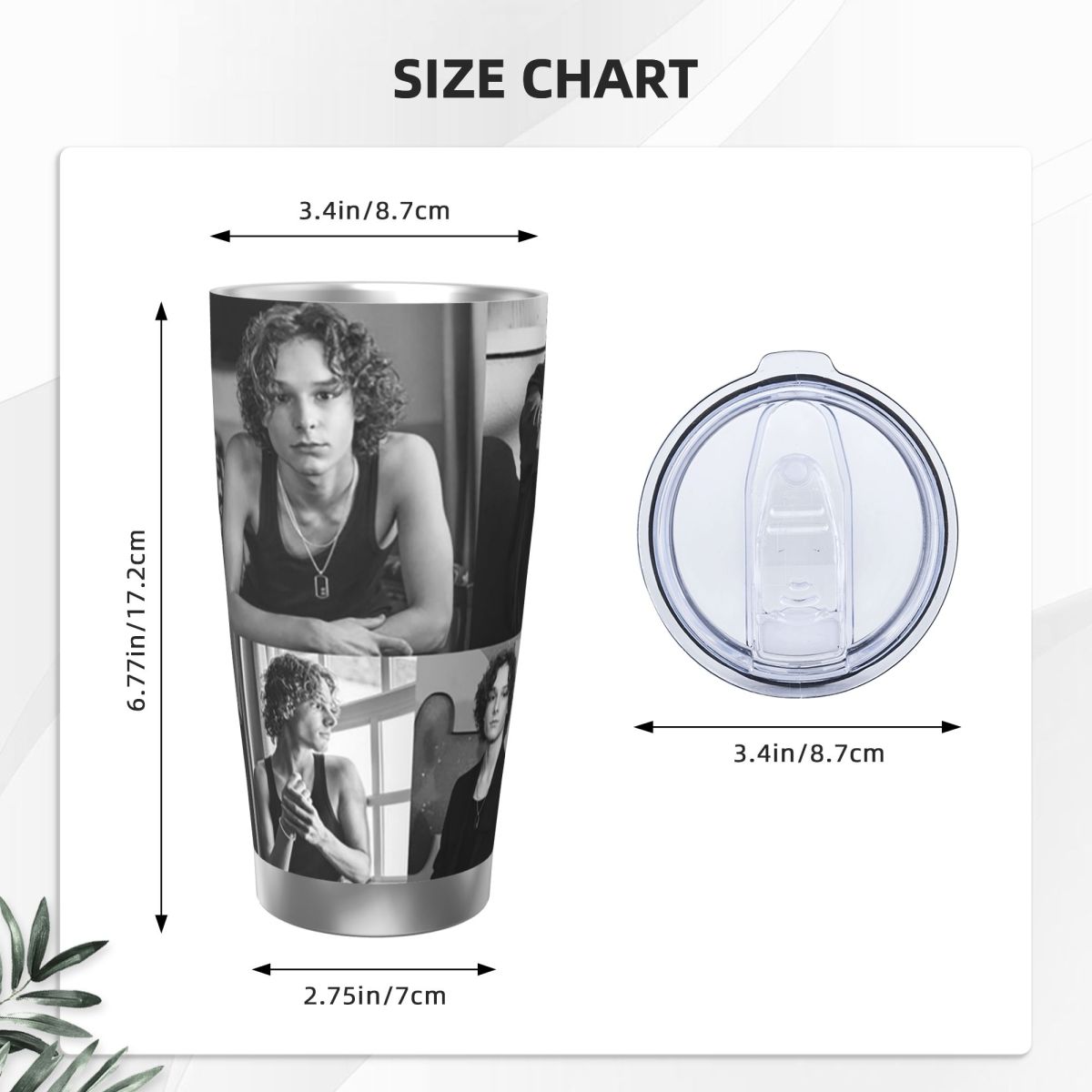Preto e branco mason trocas co - Tumbler 20Oz White avaliação e preço