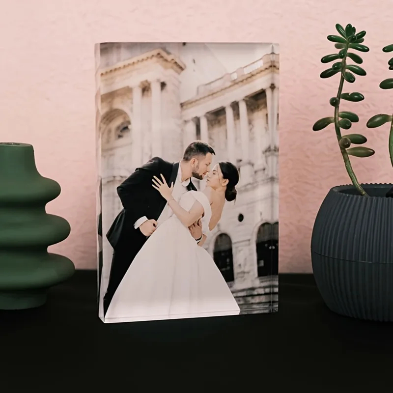 Bloco de Foto de Aniversário e - Photo Acrylic Block avaliação e preço